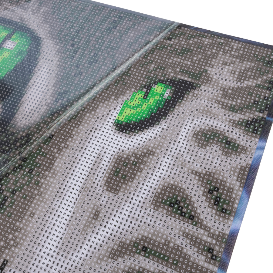 Green Eyed Gaze Crystal Art Canvas Kit 30x30cm