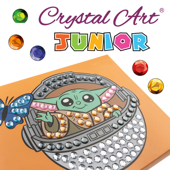 Grogu Star Wars Crystal Art Junior Canvas Kit