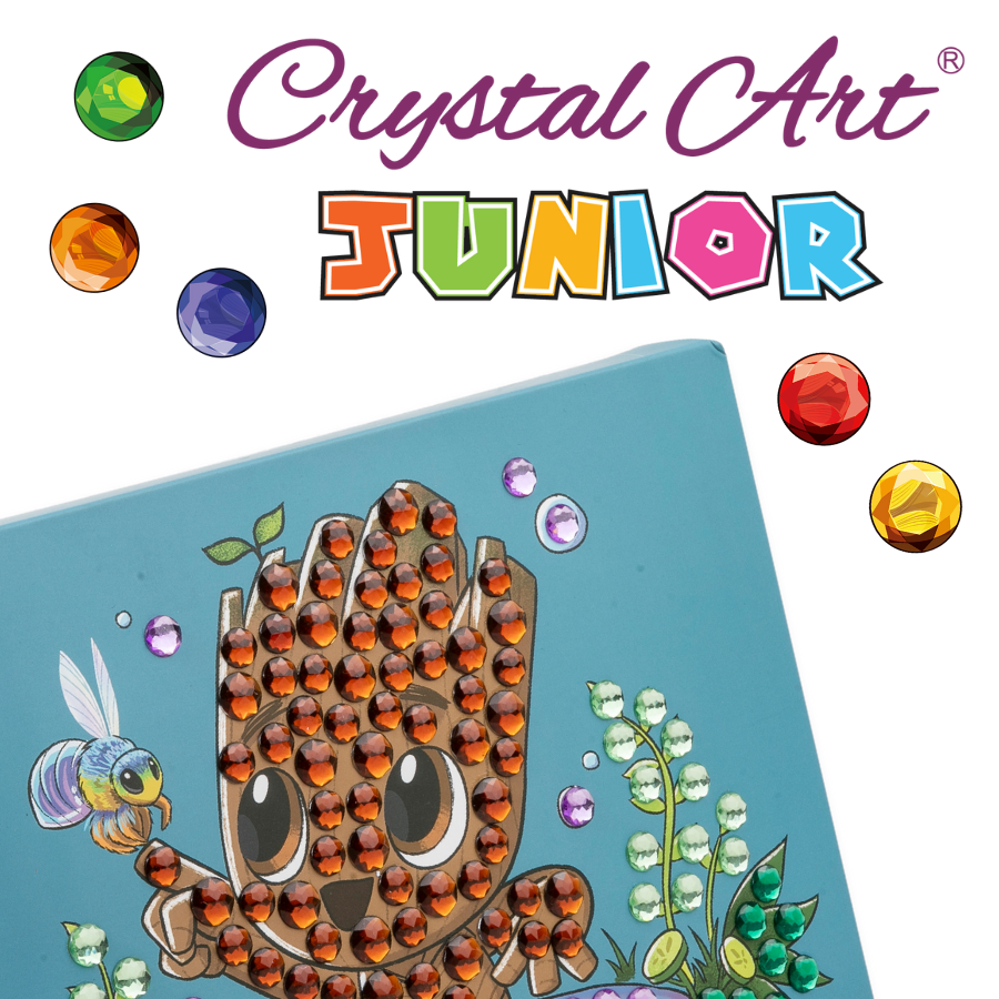 Groot MARVEL Crystal Art Junior Canvas Kit 12