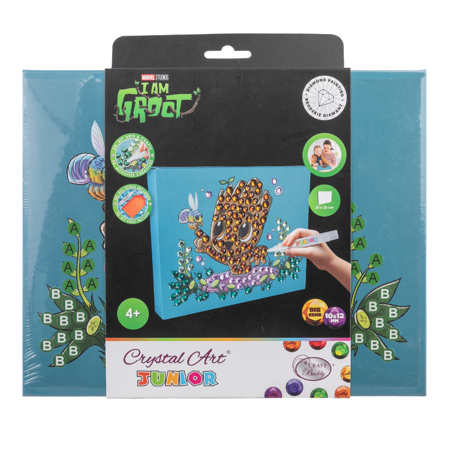 Groot MARVEL Crystal Art Junior Canvas Kit 8