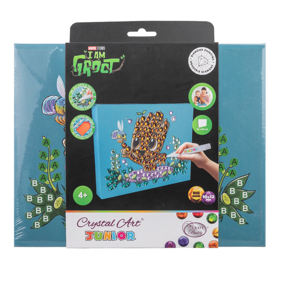 Groot MARVEL Crystal Art Junior Canvas Kit 8