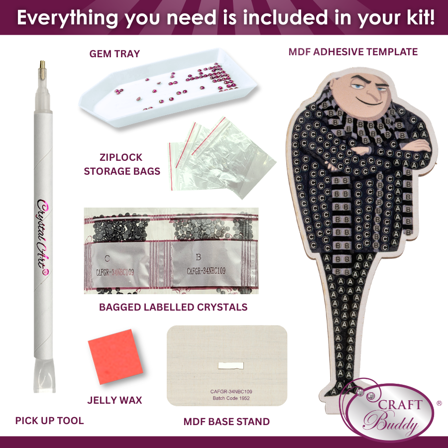 Gru Crystal Art Buddies Kit Minions Series 8