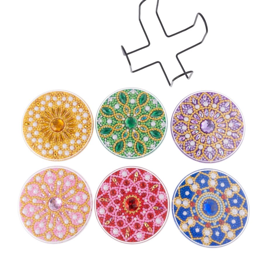 Harmony Circles Pearl Art Coasters Kit Set Of 6
