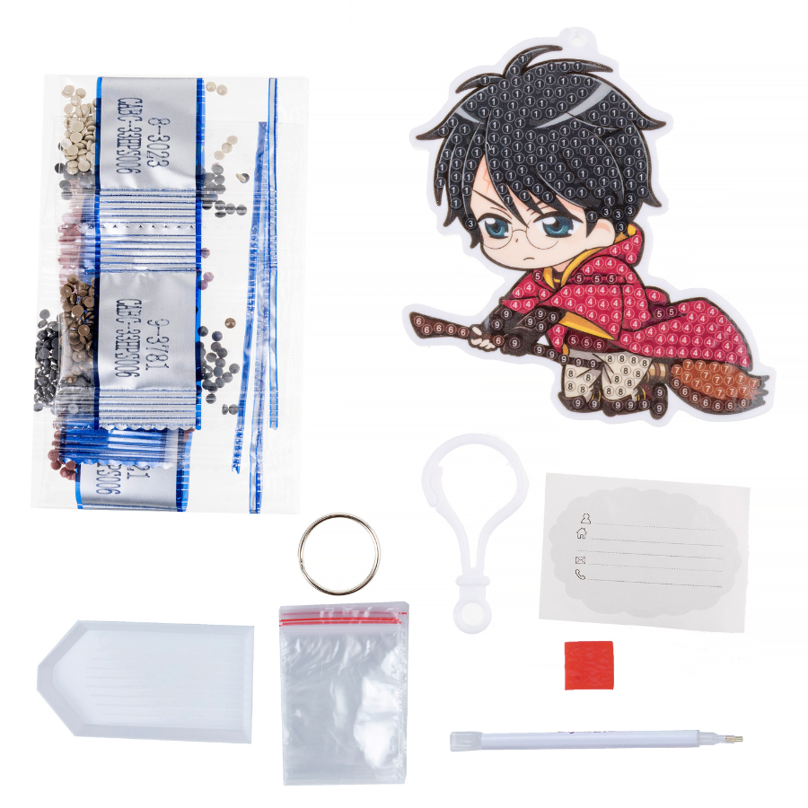 Harry Potter Crystal Art Bag Charm Kit Harry Potter