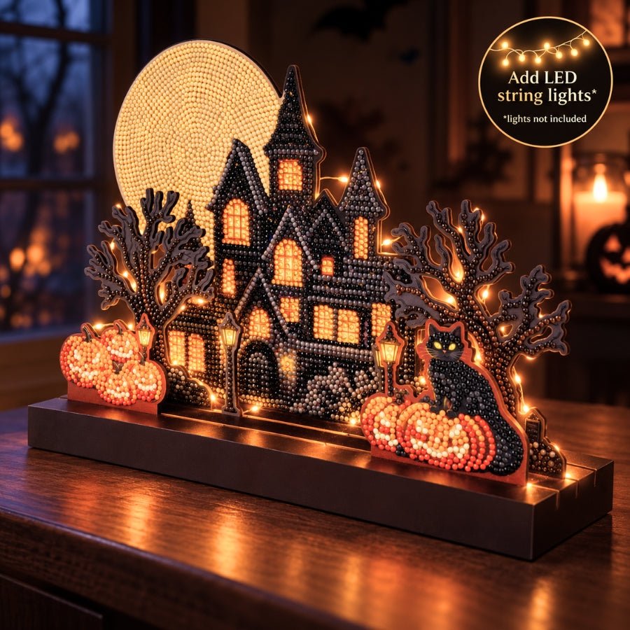 Haunted Mansion Crystal Art 3D Buildable Scene Kit