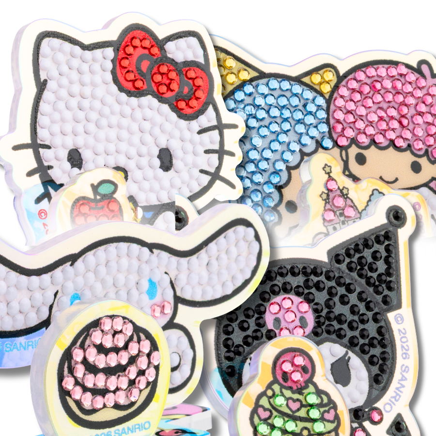 Hello Kitty And Friends Crystal Art Hidden Treasures Kit