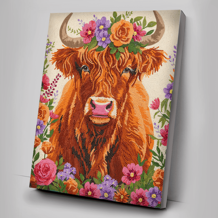 Highland Fun 2 Crystal Art Framed Canvas Kit 40x50cm