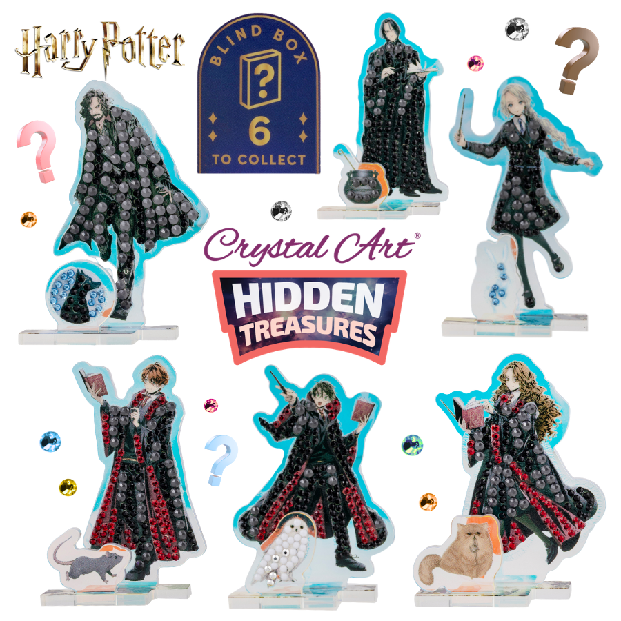 Hogwarts Characters Crystal Art Hidden Treasures Kit Harry Potter