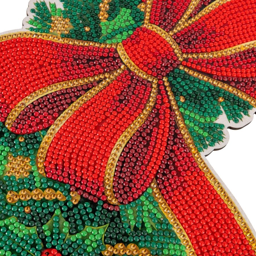 Holiday Spirit Crystal Art Wreath Kit