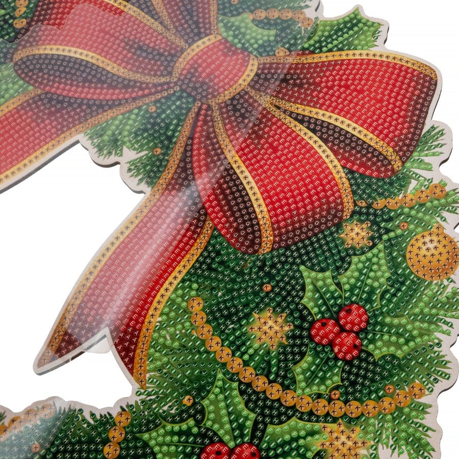 Holiday Spirit Crystal Art Wreath Kit
