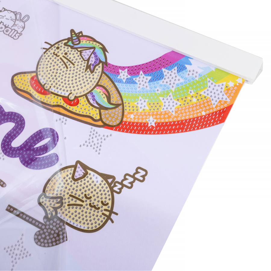 Home Is Where The Cats Are Crystal Art Scroll Kit 40x50cm Fuzzballs