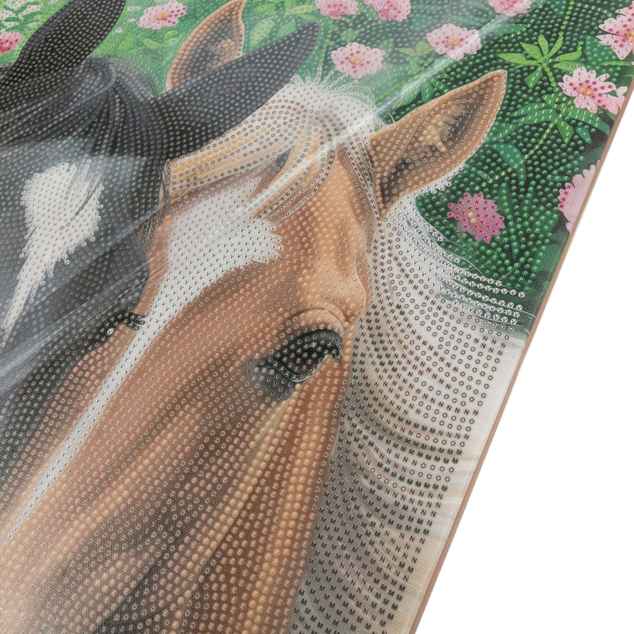 Horses In Harmony Crystal Art Canvas Kit 40x50cm