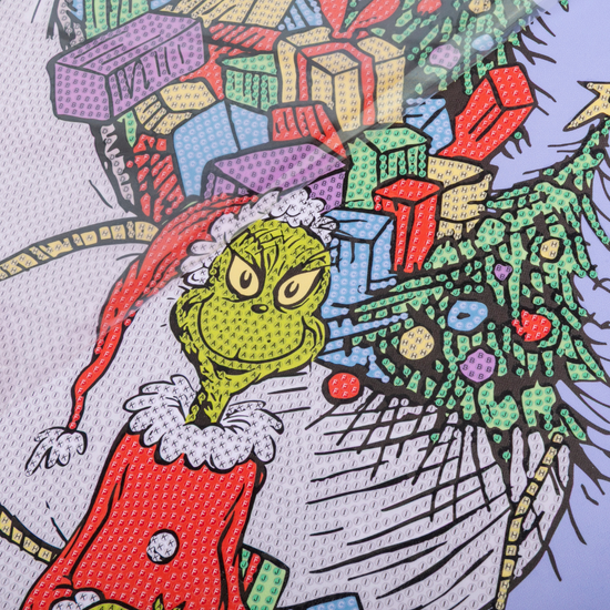 How The Grinch Stole Christmas Crystal Art Scroll Kit template