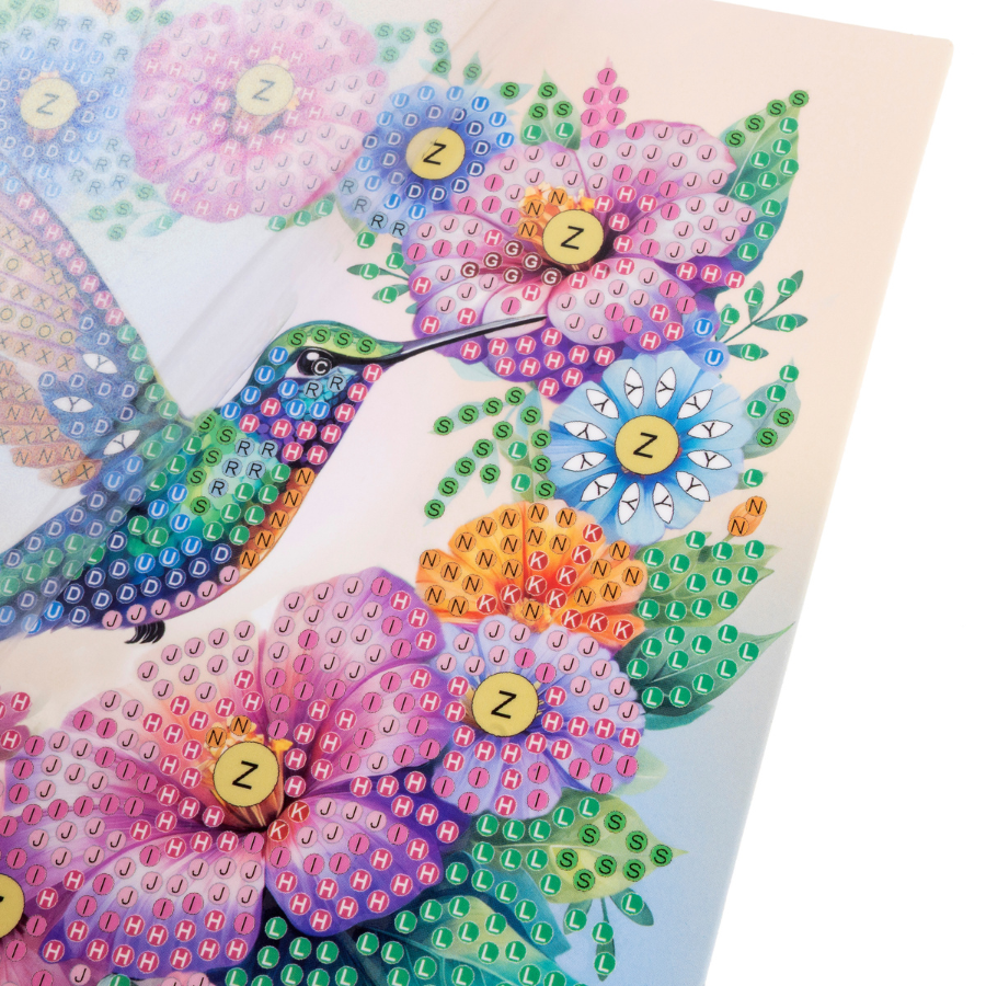 Hummingbird Crystal Art Card Kit 15cmx15cm