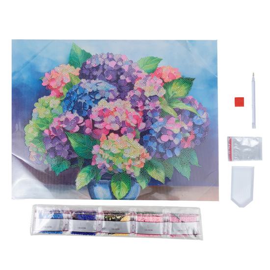 "Floral Set" Crystal Art Canvas Kit 35cmx45cm Set of 2