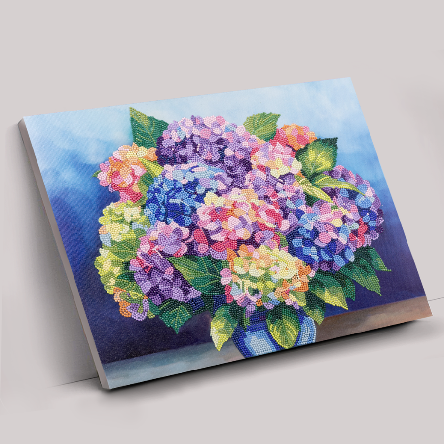 "Floral Set" Crystal Art Canvas Kit 35cmx45cm Set of 2