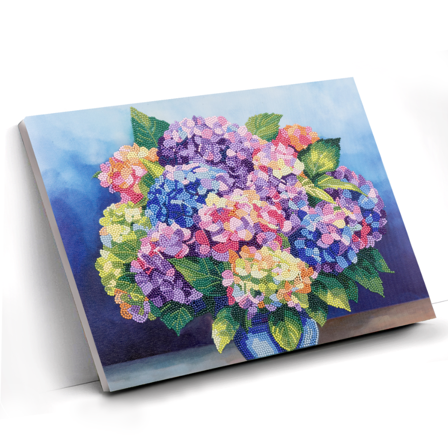 "Floral Set" Crystal Art Canvas Kit 35cmx45cm Set of 2