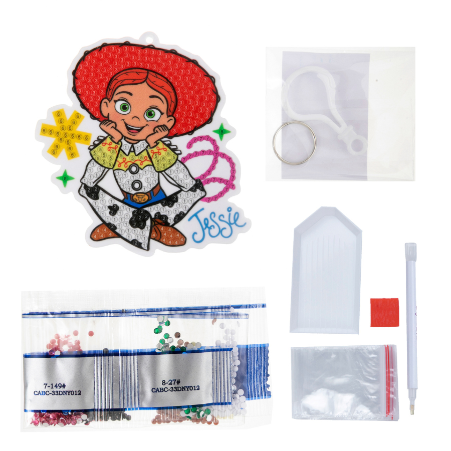 Jessie Crystal Art Bag Charm Kit Toy Story Disney Pixar