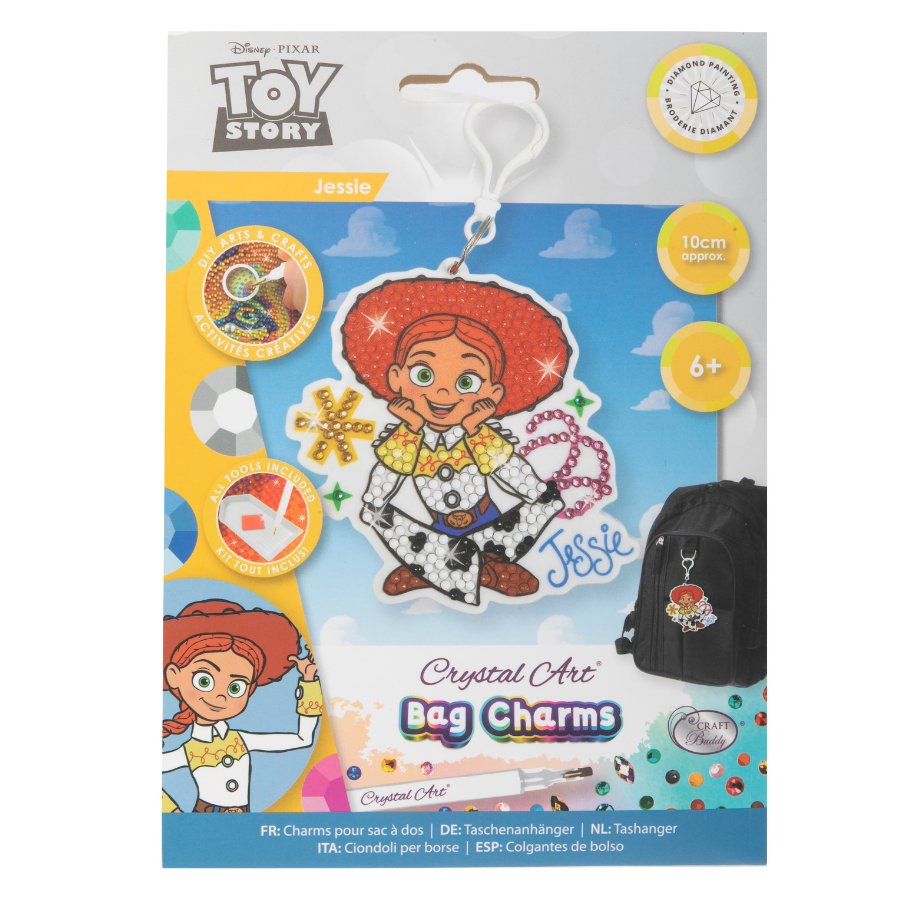 Jessie Crystal Art Bag Charm Kit Toy Story Disney Pixar