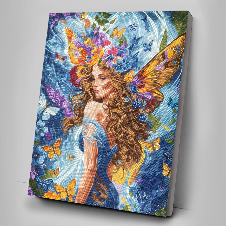 Kaleidoscopic Fairy Crystal Art Canvas Kit 40x50cm