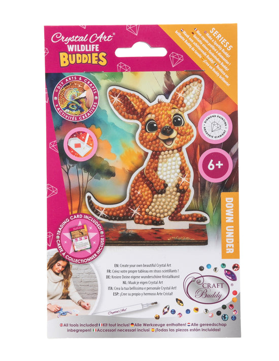 Kangaroo Crystal Art Wildlife Buddies pack