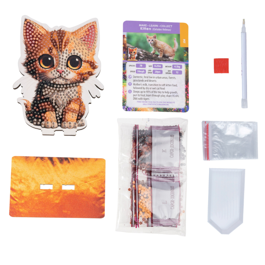 Kitten Crystal Art Wildlife Buddies