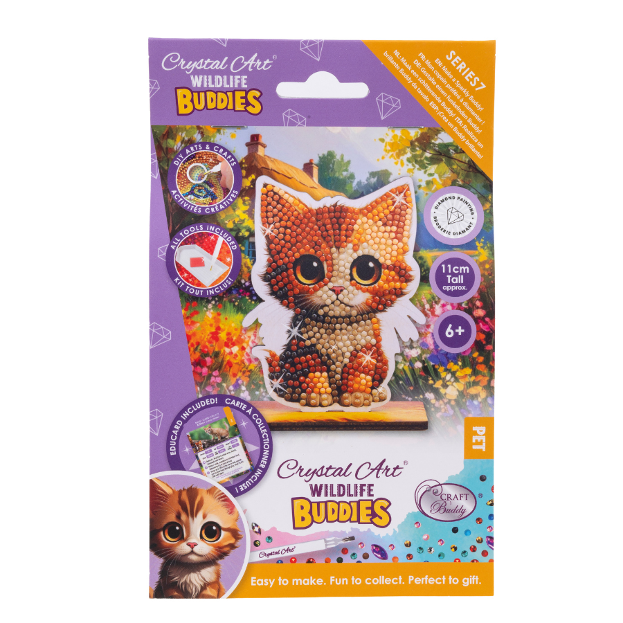 Kitten Crystal Art Wildlife Buddies
