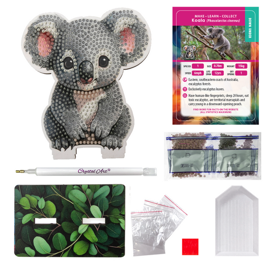 Koala Crystal Art Wildlife Buddies contents