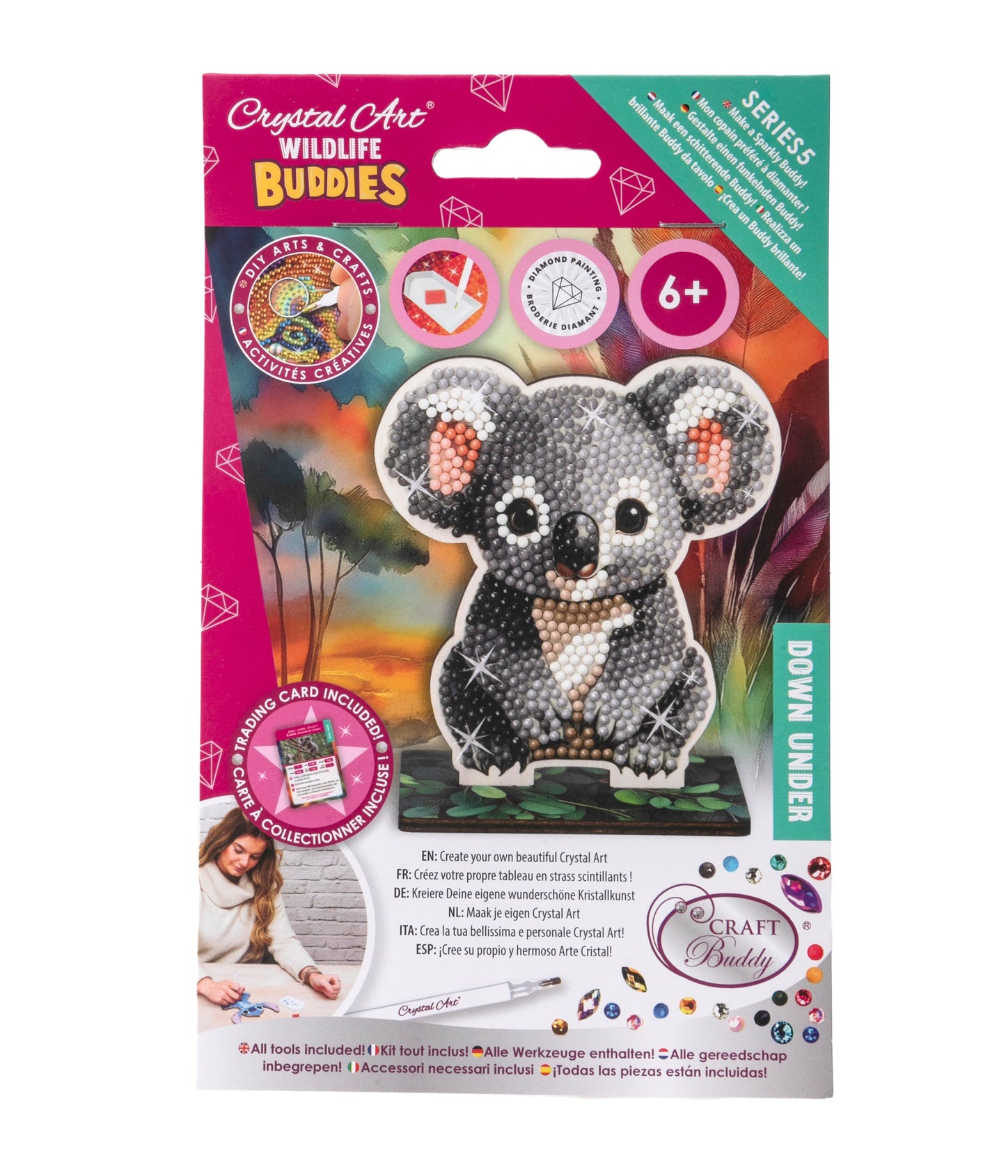 Koala Crystal Art Wildlife Buddies pack