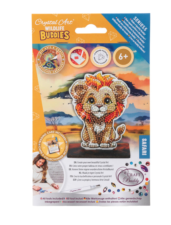 Lion Crystal Art Wildlife Buddies pack