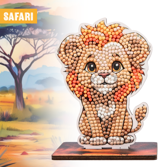 Lion Crystal Art Wildlife Buddies safari