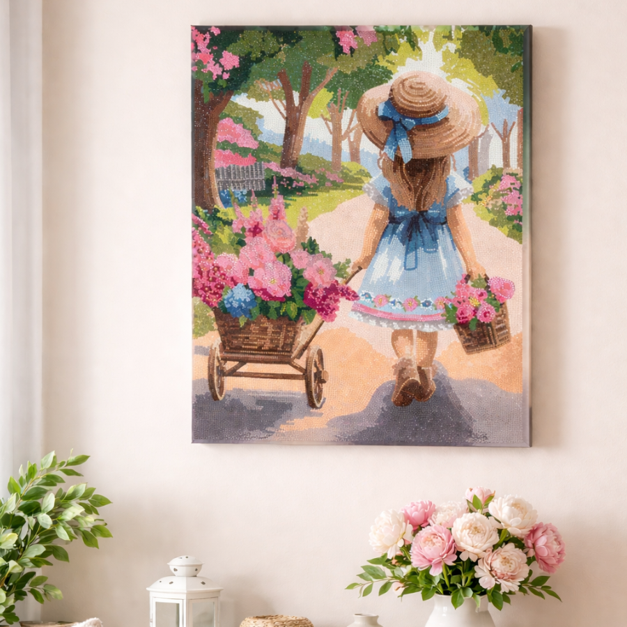 Little Gardeners Journey Crystal Art 40*50cm Canvas