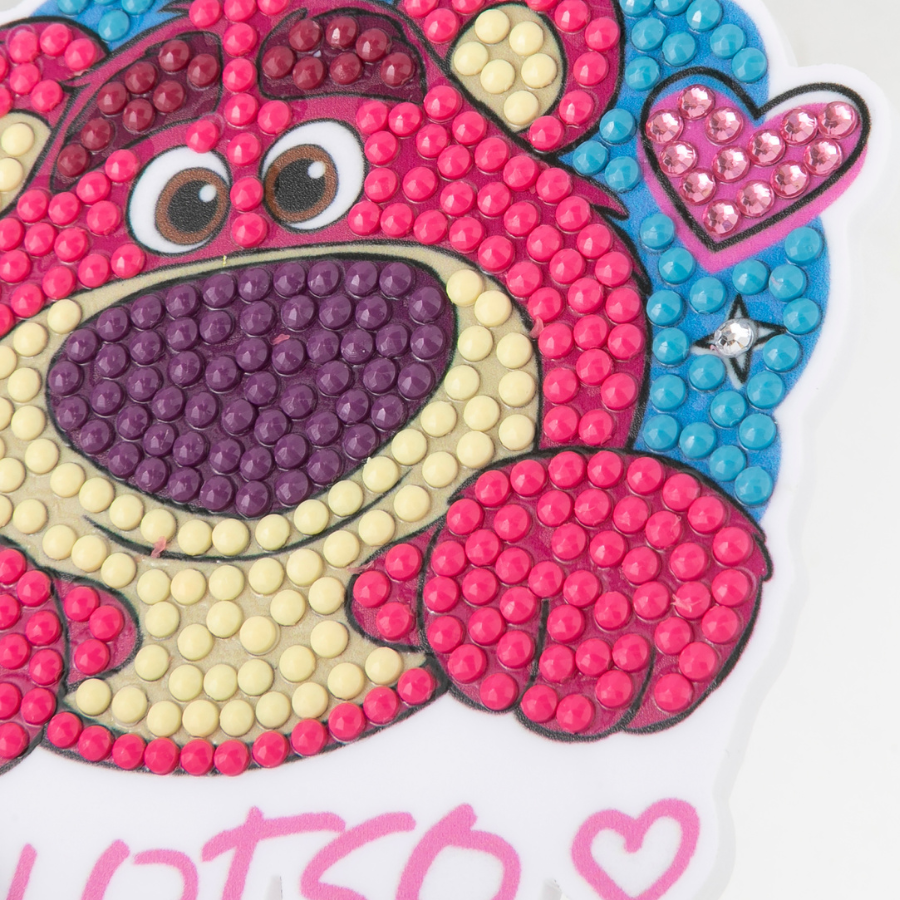 Lotso Crystal Art Bag Charm Kit Toy Story Disney Pixar