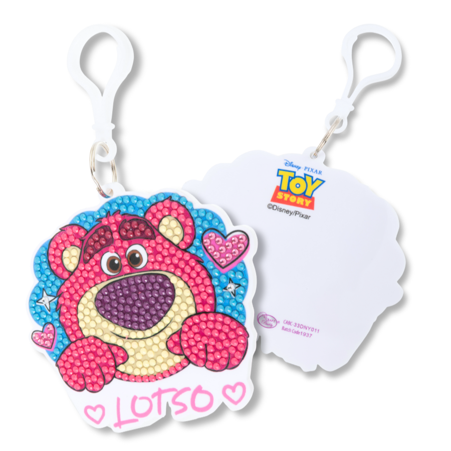 Lotso Crystal Art Bag Charm Kit Toy Story Disney Pixar