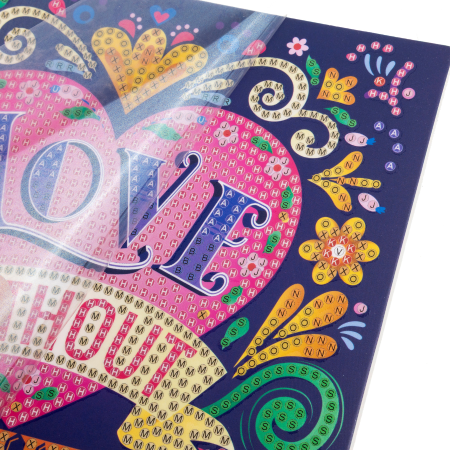 Love Without Limits Crystal Art Card Kit 15x15 1