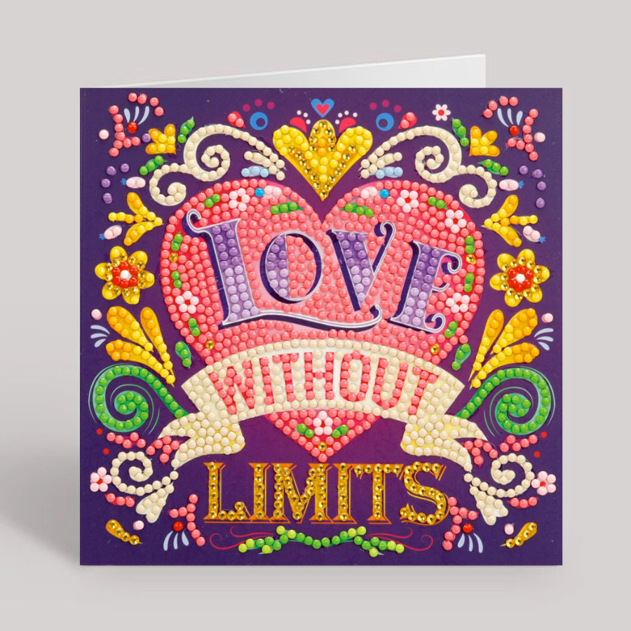 Love Without Limits Crystal Art Card Kit 15x15 6