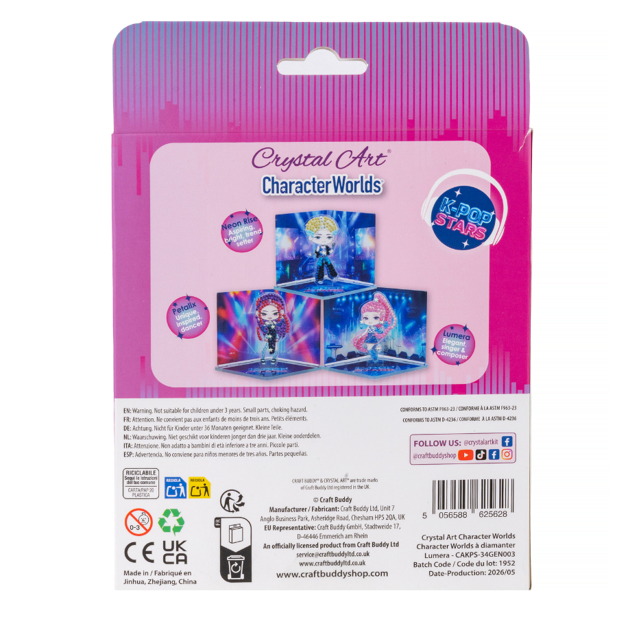 Lumera Crystal Art K-Pop Stars Character Worlds Kit