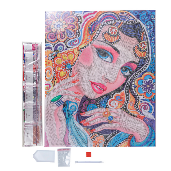 Maharani Crystal Art Canvas Kit 40x50 3