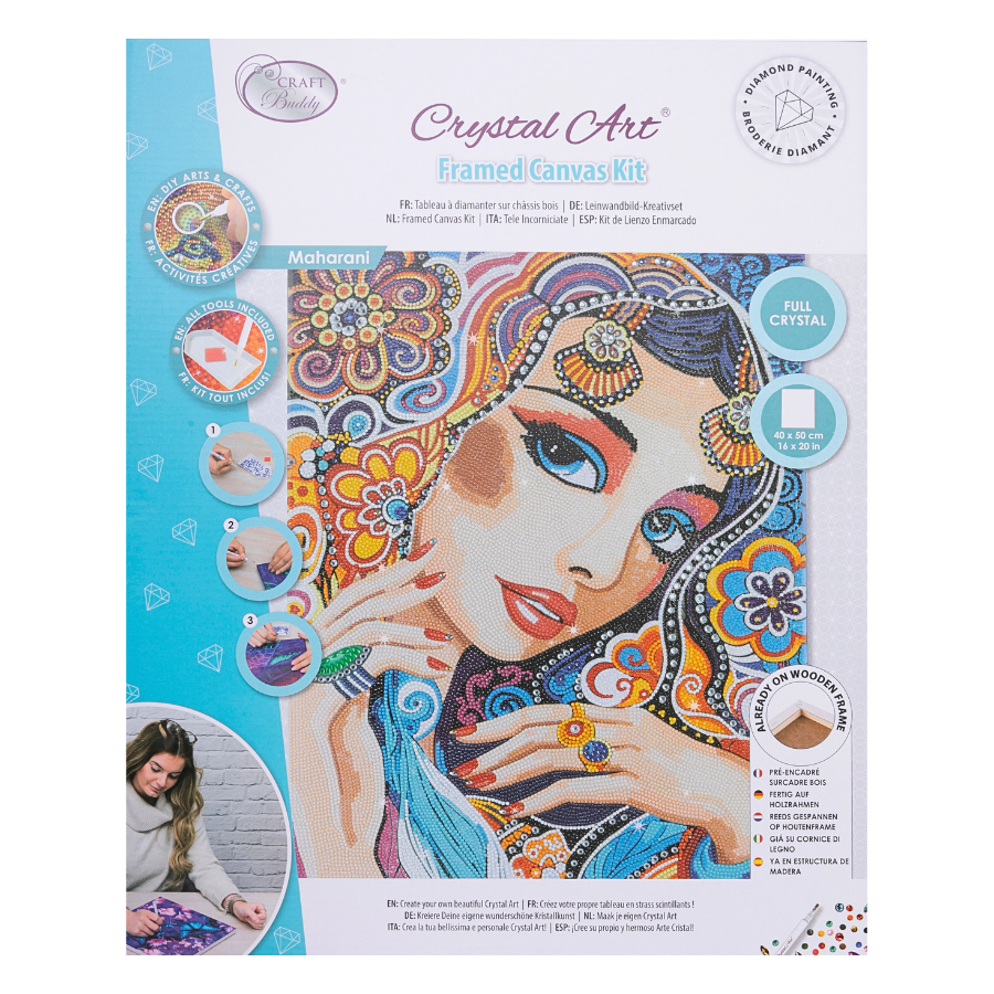 Maharani Crystal Art Canvas Kit 40x50 4