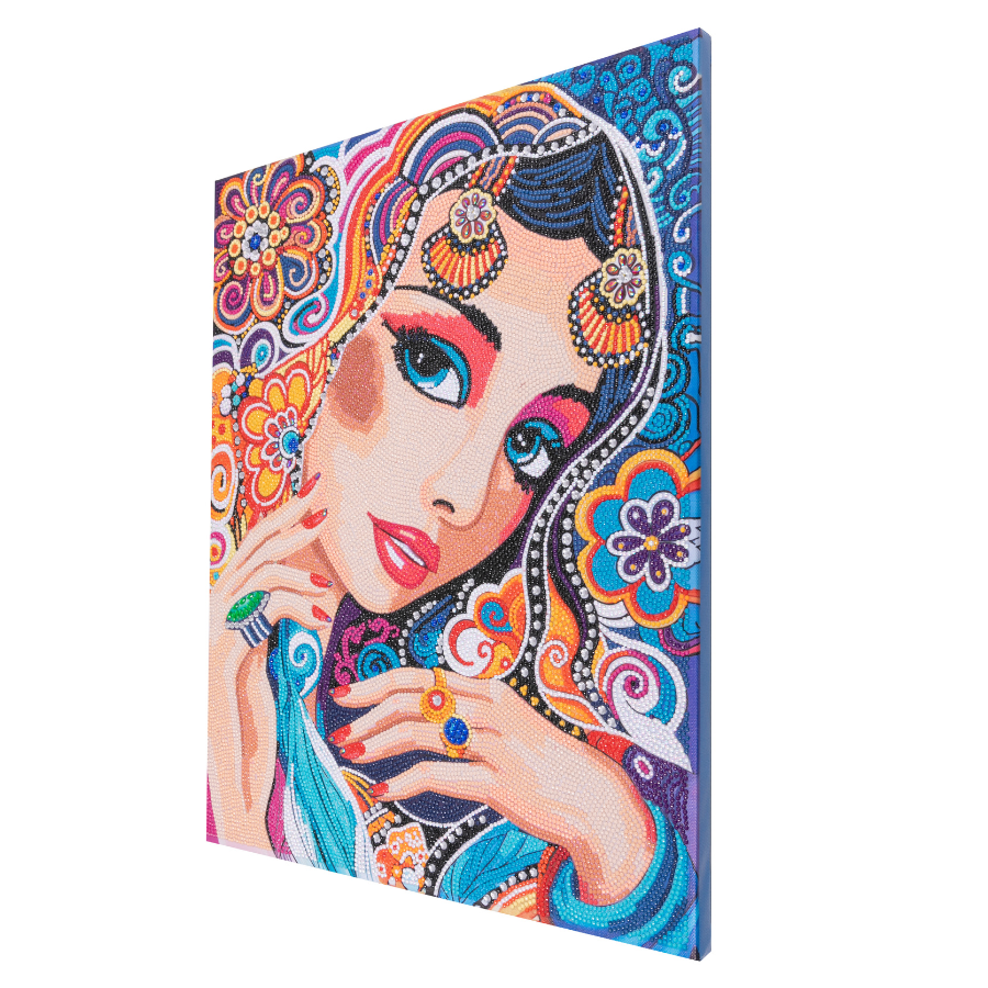 "Maharani" Crystal Art Canvas Kit 40x50cm