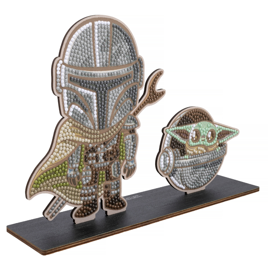 Mandalorian & Grogu Crystal Art Duo Double Buddies XL Star Wars