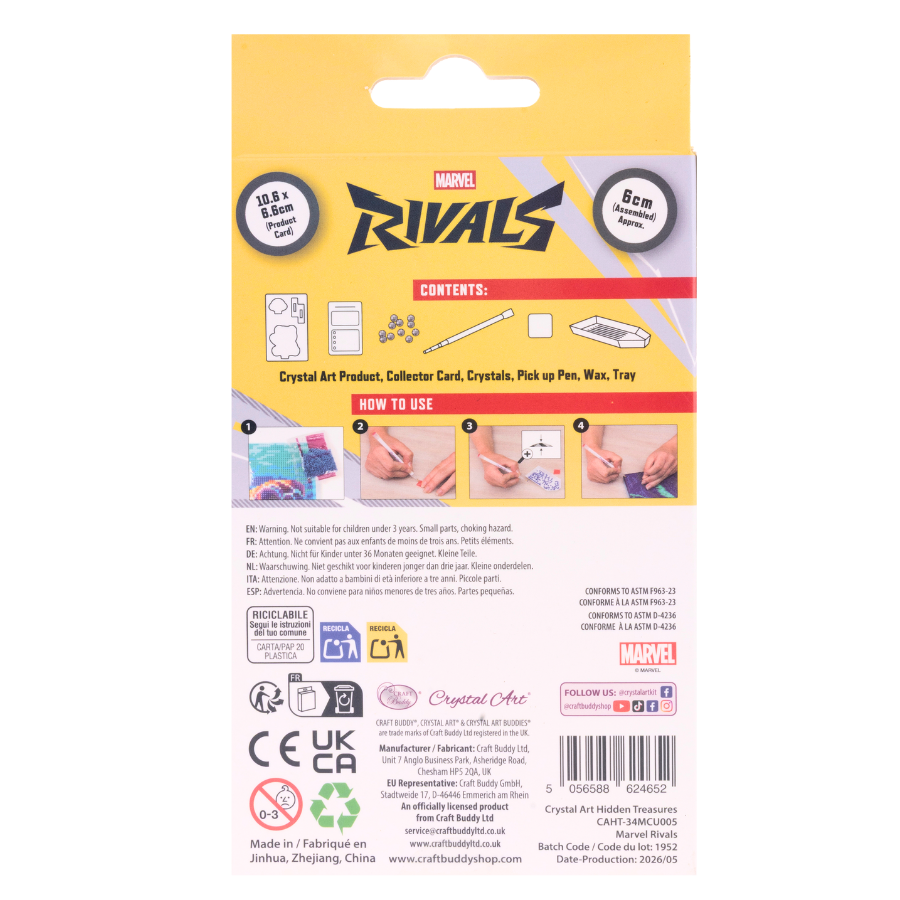 Marvel Rivals Crystal Art Hidden Treasures Kit MARVEL