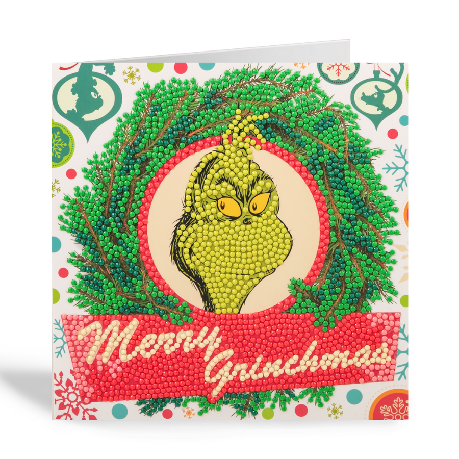 Merry Grinchmas Crystal Art Card 18x18 complete2