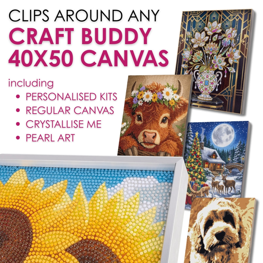 Metal Frame Kit for Crystal Art 40x50 Canvases - SILVER