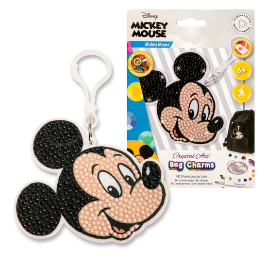 Mickey Mouse Crystal Art Bag Charm 2