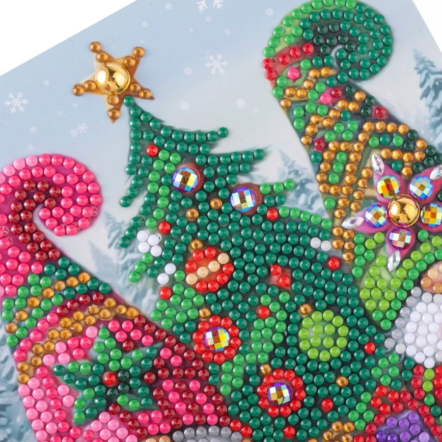 Mr & Mrs Gonk Crystal Art Card Kit 15x15cm