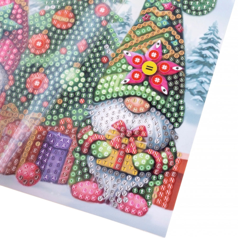Mr & Mrs Gonk Crystal Art Card Kit 15x15cm