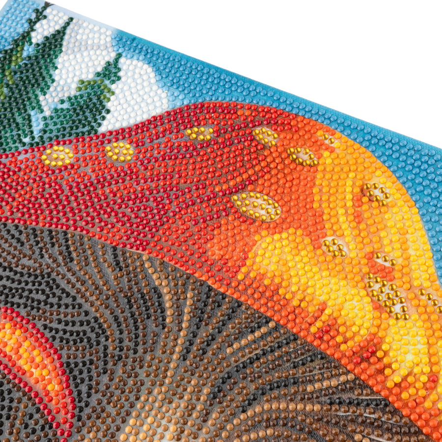 Mushroom House Crystal Art Canvas Kit 40x50cm