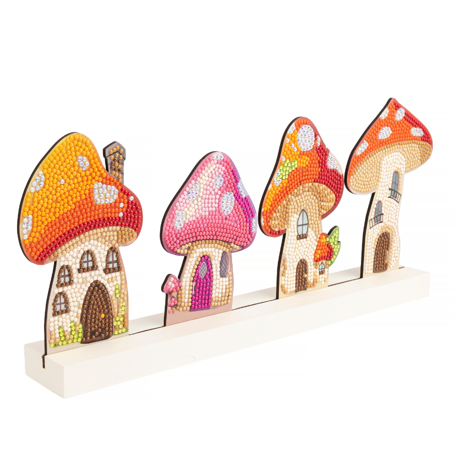 Mushroom Houses Crystal Art Decoration Kit