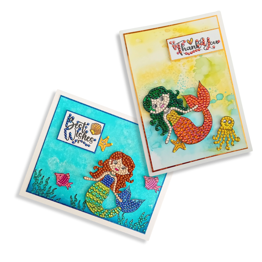 Mythical Mermaid Crystal Art A6 Stamp Set 3